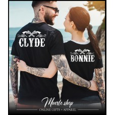 Комплект BONNIE AND CLYDE за влюбени с щампа