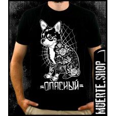 Черна тениска CHIHUAHUA TATTOOED