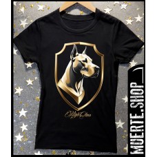 Черна тениска DOGO SHIELD HIGH CLASS с щампа Черна тениска DOGO SHIELD HIGH CLASS с щампа