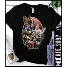 Дамска тениска FRENCHIE TATTOOS с щампа