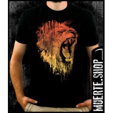 Черна тениска HOT LION