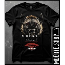 Черна тениска LA MUERTE JUNGLE – тениска с хиена и street дизайн Черна тениска LA MUERTE JUNGLE – тениска с хиена и street дизайн