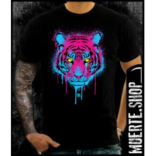 Черна тениска NEON TIGER Черна тениска NEON TIGER