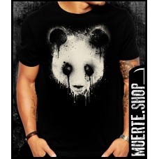Черна тениска PANDA SPRAY Черна тениска PANDA SPRAY