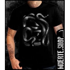 Черна тениска SNAKES
