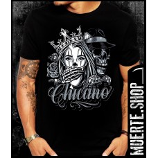Черна тениска CHICANO SILENCE