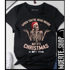 Черна тениска BUT ITS CHRISTMAS с щампа Черна тениска BUT ITS CHRISTMAS с щампа