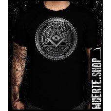 Черна тениска ILLUMINATI CHROME