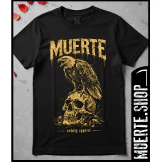 Черна тениска MUERTE EAGLE SKULL – орел върху череп Черна тениска MUERTE EAGLE SKULL – орел върху череп