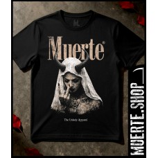 Черна тениска MUERTE WEAK RELIGION – монахиня с рога Черна тениска MUERTE WEAK RELIGION – монахиня с рога