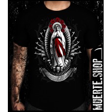 Черна тениска SANTA MUERTE AK 47 Черна тениска SANTA MUERTE AK 47