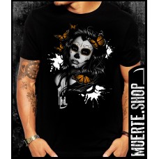 Черна тениска SUGARSKULL BUTTERFLIES