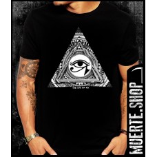 Черна тениска THE EYE OF RA