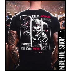 Черна тениска THE JOKE CLOWN с щампа Черна тениска THE JOKE CLOWN с щампа