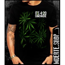 Черна тениска 420 SOMEWHERE Черна тениска 420 SOMEWHERE