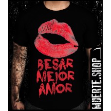Черна тениска BESAR MEJOR AMOR