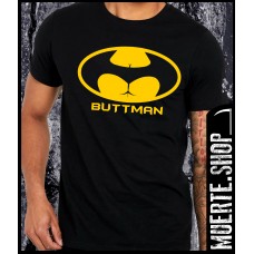 Черна тениска BUTTMAN с щампа