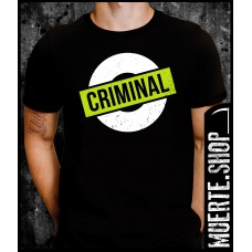 Черна тениска CRIMINAL ROUND Черна тениска CRIMINAL ROUND