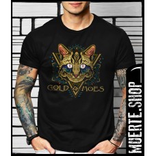 Черна тениска GOLD 4 HOES с щампа Черна тениска GOLD 4 HOES с щампа