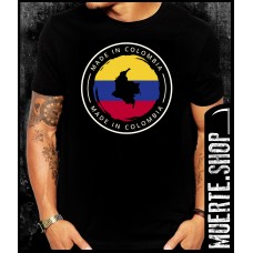 Черна тениска MADE IN COLOMBIA