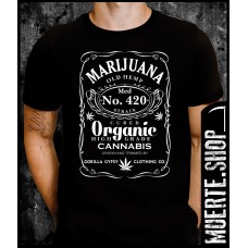 Черна тениска MARIJUANA JACK DANIELS