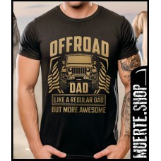 Черна тениска OFFROAD DAD с щампа Черна тениска OFFROAD DAD с щампа