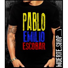 Черна тениска PABLO EMILIO ESCOBAR Черна тениска PABLO EMILIO ESCOBAR