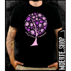Черна тениска PURPLE HAZE TREE