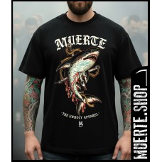 Черна тениска THE UNHOLY SHARK – old school tattoo акула Черна тениска THE UNHOLY SHARK – old school tattoo акула