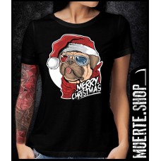 Коледна тениска CHRISTMAS PUG 2 с щампа