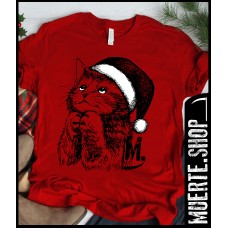 Коледна тениска CUTE CHRISTMAS CAT с щампа Коледна тениска CUTE CHRISTMAS CAT с щампа