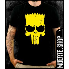 Черна тениска BART PUNISHER Черна тениска BART PUNISHER