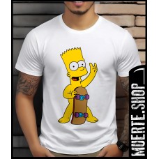 Тениска BART SIMPSONS NAKED с щампа 