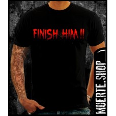 Черна тениска FINISH HIM MORTAL KOMBAT