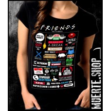 Дамска тениска FRIENDS POSTER с щампа 