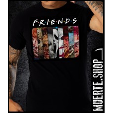 Черна тениска HORROR FRIENDS Черна тениска HORROR FRIENDS