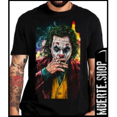 Черна тениска JOKER SMOKING BAD BOY с щампа