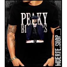 Черна тениска PEAKY BLINDERS с щампа 