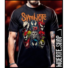 Черна тениска SYMBIOTE с щампа Черна тениска SYMBIOTE с щампа