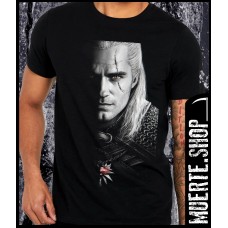Черна тениска THE WITCHER с щампа 