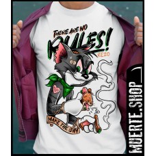 Тениска TOM AND JERRY NO RULES с щампа Тениска TOM AND JERRY NO RULES с щампа