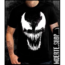 Черна тениска VENOM WHITE Черна тениска VENOM WHITE