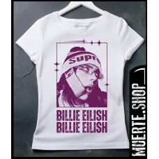Дамска тениска BILLIE EILISH – модерна щампа за фенове на Billie Eilish Дамска тениска BILLIE EILISH – модерна щампа за фенове на Billie Eilish