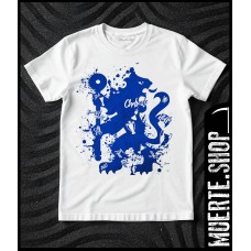 Тениска CHELSEA BLUE LION – син дизайн с лъв за футболни фенове